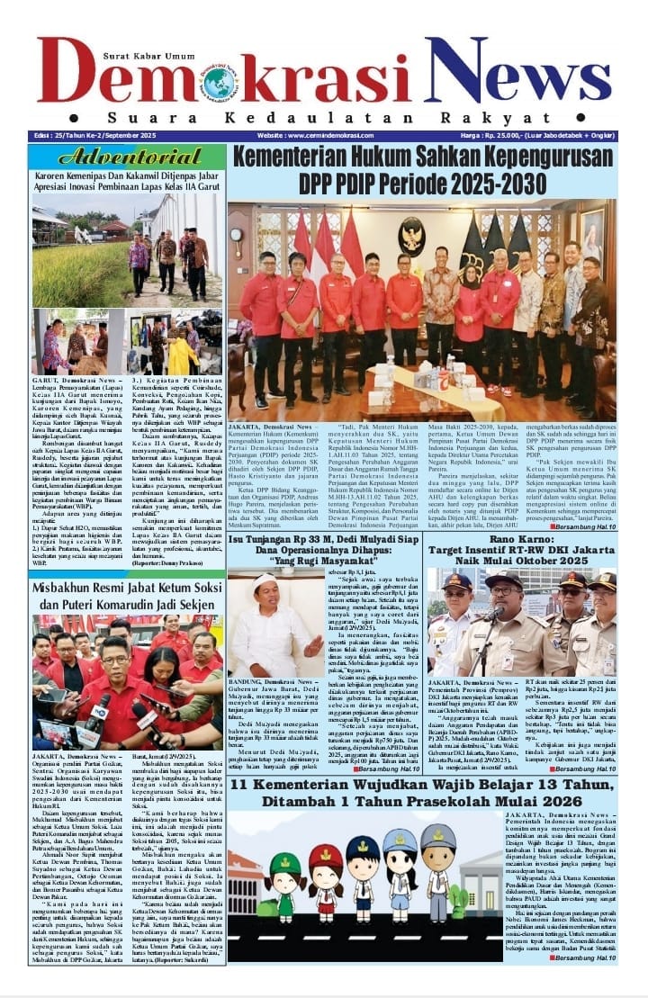 Profil Cover Majalah Cermin Demokrasi