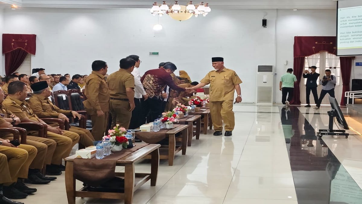 Kegiatan Rakor Perekonomian Sumatera Barat Tahun 2025 di Auditorium Gubernur