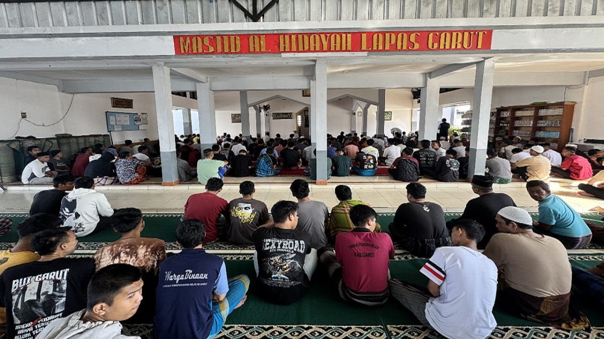 WBP Lapas Kelas IIA Garut Sedang Melaksanakan Kegiatan Pesantren Taubatul Mudznibin