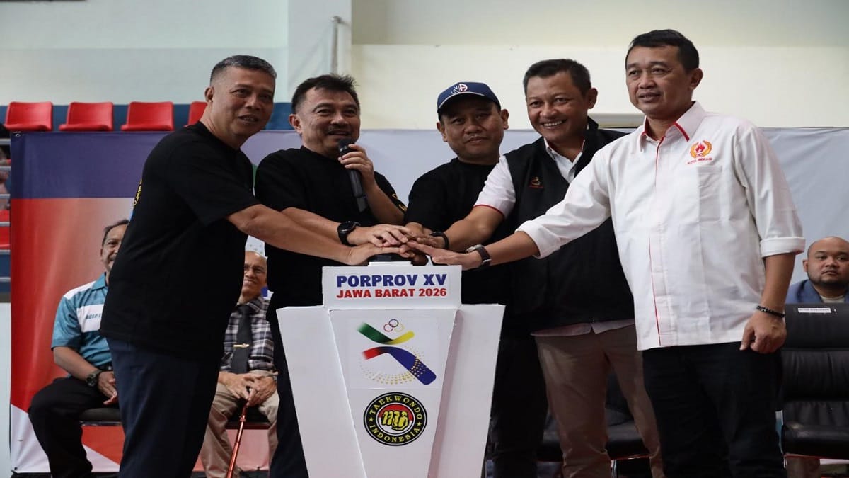 Wakil Wali Kota Bekasi, Abdul Harris Bobihoe membuka pelaksanaan babak kualifikasi atlet taekwondo untuk Porprov XV Jabar, digelar di GOR Bang Yan, Kota Bekasi.