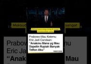 Obrolan Prabowo–Trump Soal Eric Bocor di KTT Mesir