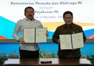 Jaksa Agung, ST Burhanuddin dan Menpora, Erick Thohir Laksanakan Penandatanganan MoU Penegakan Hukum di Bidang Kepemudaan Dan Keolahragaan