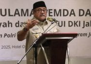 Wakil Gubernur (Wagub) DKI Jakarta, Rano Karno saat pada acara Dialog dan Silaturahmi Ulama dan Polri