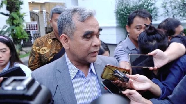 Ketua MPR RI, Ahmad Muzani saat meberikan keterangan kepada media, usai menghadiri jamuan minum teh bersama Presiden Prabowo Subianto di kompleks Istana Kepresidenan