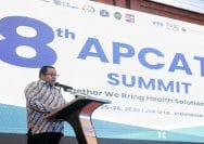 Wakil Gubernur DKI Jakarta, Rano Karno saat di KTT APCAT Ke-8, Hotel JW Marriott, Jakarta.