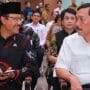 Mensos, Saifullah Yusuf bersama Ketua DEN, Luhut Binsar Pandjaitan saat hadiri acara Sosialisasi Piloting Digitalisasi Bansos dan Peran Pemerintah Daerah.