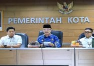 Wakil Wali Kota Bekasi, Abdul Harris Bobihoe saat Buka Rakor Optimalisasi Jaminan Sosial Ketenagakerjaan Konstruksi Tahun 2026