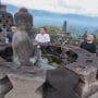 Gubernur Jawa Tengah, Ahmad Luthfi saat melakukan peninjauan candi Borobudur, di Kabupaten Magelang