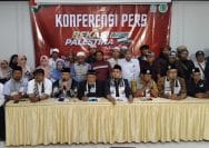Tim panitia Bekasi Bersama Palestina Jilid 6 menyampaikan keterangan resmi di Graha Wulansari, Rabu (29/4/2026).