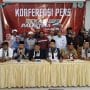 Tim panitia Bekasi Bersama Palestina Jilid 6 menyampaikan keterangan resmi di Graha Wulansari, Rabu (29/4/2026).