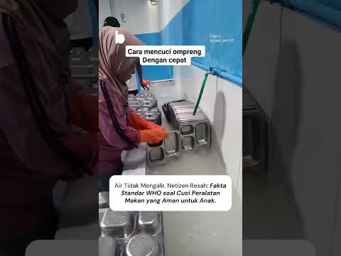 Cuci Ompreng MBG Ini, Sudah Penuhi Standar Kesehatankah?