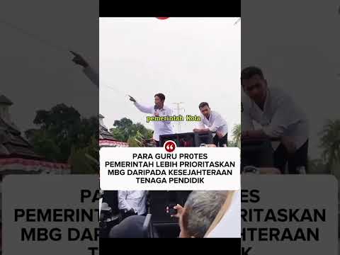 Guru Protes Pemerintah Prioritas Anggaran MBG