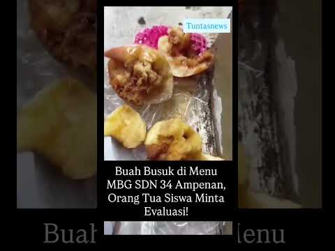 Menu Buah Busuk MBG, Tuai Protes Orang Tua Siswa SDN 34 Ampenan