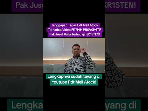 Pendeta Mell Atock Desak Jusuf Kalla Klarifikasi Kepada Publik