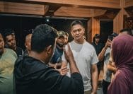 Dandim 1501 Ternate, Letkol Inf Jani Setiadi membubarkan kegiatan nobar film dokumenter Pesta Babi di Benteng Oranje Ternate, Maluku Utara, Jumat malam (8/5/2026).
