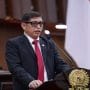 Ketua Baleg DPR RI, Bob Hasan, dalam agenda Rapat Paripurna DPR RI Ke-19 Masa Persidangan V Tahun Sidang 2025-2026 di Ruang Rapat Paripurna, Gedung Nusantara, Jakarta, Rabu (20/5/2026)