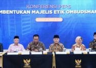 Konfrensi Pers Pembentukan Majelis Etik Ombudsman RI di Kantor Ombudsman RI, Jakarta Selatan, Jumat (8/5/2026).
