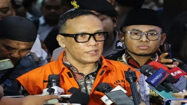 Mantan Wakil Menteri Ketenagakerjaan, Immanuel Ebenezer Gerungan alias Noel,setelah sidang tuntutan di Pengadilan Tipikor Jakarta, pada Senin (18/5/2026).