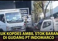 Penampakan Viral Keberadaan Truk Kopdes Merah Putih ambil stok barang di gudang PT Indomarco - Surabaya.