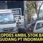 Penampakan Viral Keberadaan Truk Kopdes Merah Putih ambil stok barang di gudang PT Indomarco - Surabaya.