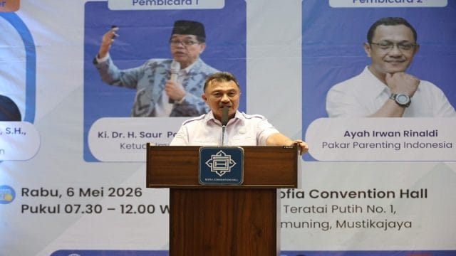 Wakil Wali Kota Bekasi, Abdul Harris Bobihoe buka kegiatan Seminar Nasional Pendidikan 2026