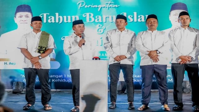 Bupati Karawang, H. Aep Syaepuloh saat menggelar Tahun Baru Islam 1 Muharam 1448 Hijriah