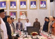 Plh Wali Kota Bekasi, Abdul Harris Bobihoe terima kunjungan BKSAP DPR RI, Jumat (5/6/2026).