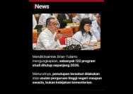 Mendiktisaintek: Penutupan 122 Prodi Berasal dari Usulan Kampus