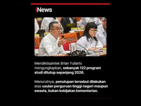Mendiktisaintek: Penutupan 122 Prodi Berasal dari Usulan Kampus