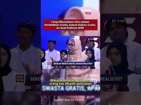 Pendidikan Gratis Dinilai Lebih Mendesak Daripada Program MBG