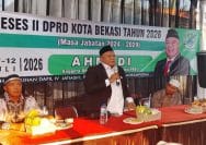 Anggota DPRD Kota Bekasi, Ahmadi, dalam kegiatan reses II Tahun Anggaran 2026.