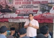 Anggota DPRD Kota Bekasi, Arief Rahman Hakim dalam kegiatan reses di Kelurahan Harapan Jaya, Bekasi Utara, Kamis (09/7/2026).