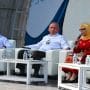 Direktur Utama PT PPSU, Ferry Indra saat konferensi pers persiapan PRSU ke-50 di Panggung Keong, Gedung PRSU, Jalan Gatot Subroto, Medan, Rabu (1/7/2026).