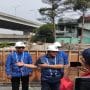 Dirut Perumda Tirta Patriot, Ali Imam Faryadi saat meninjau lokasi intek SPAM Teluk Buyung.