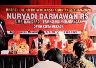 Kegiatan reses Wakil Ketua 1 DPRD Kota Bekasi, Nuryadi Darmawan di Kelurahan Aren Jaya, Bekasi Timur.