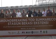 Prosesi Ground Breaking pembangunan Stasiun Kereta Api Extension Bekasi
