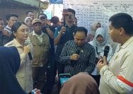 Wakil Wali Kota Blitar, Elim Tyu Samba dampingi kunker Menteri PKP, Maruarar Sirait.
