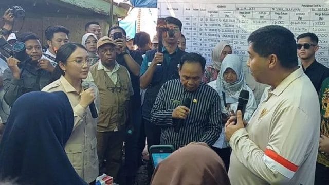 Wakil Wali Kota Blitar, Elim Tyu Samba dampingi kunker Menteri PKP, Maruarar Sirait.