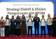 Wakil Wali Kota Bekasi, Abdul Harris Bobihoe menghadiri kegiatan Pelatihan Kewirausahaan Strategi Efektif dan Efisien Pengurusan Izin BPOM untuk UMKM yang digelar di BPKK Kota Bekasi, Rabu (22/7/2026).