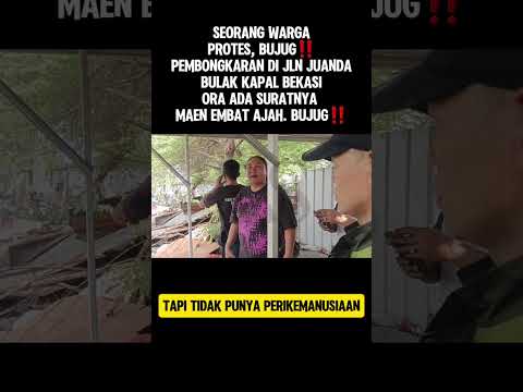 Warga Pertanyakan Surat Perintah saat Pembongkaran di Kawasan Juanda Bulak Kapal Bekasi