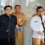 Gubernur DKI Jakarta, Pramono Anung bersama Ketua Umum PSSI, Erick Thohir