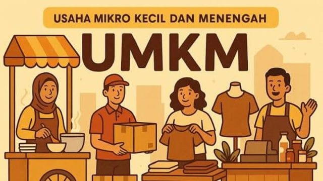 Ilustrasi PKL atau UMKM