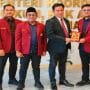 Menko Kumham Imipas, Yusril Ihza Mahendra (ketiga kanan) saat menerima audiensi PP Hima Persis di Jakarta, Selasa (11/8/2026).
