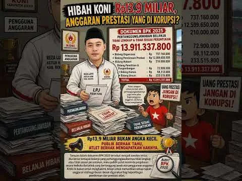 BPK Temukan Pertanggungjawaban Dana Hibah KONI Rp13,9 Miliar Bermasalah