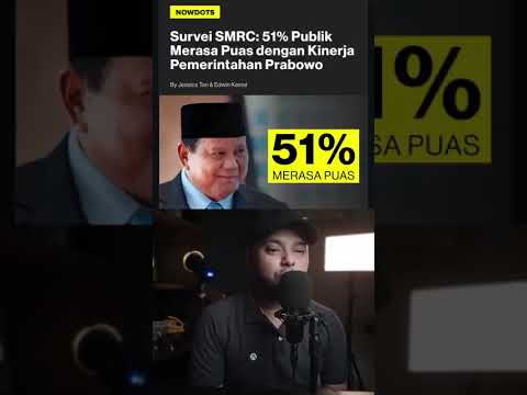 Survei Kinerja Prabowo Catat Kepuasan 30 Persen, Ekonomi dan Hukum Jadi Perhatian