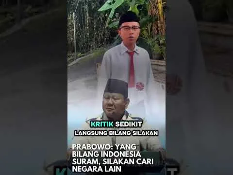 Warga Diminta Pindah Negara Jika Indonesia Suram