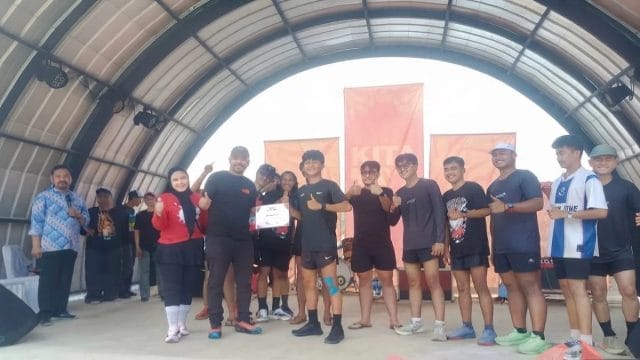 Ketua LPM Ciketingudik, Salim Samsudin dalam kegiatan festival budaya Ciketingudik Culture, Minggu (27/6/2026).