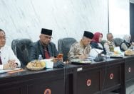 Kunjungan Komisi VIII DPR RI dalam rangka penguatan koordinasi dan kesiapsiagaan bencana di Aula Kantor BPBD Kabupaten Bekasi, Cikarang Pusat, Kamis (17/9/2026).