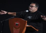 Wakil Gubernur DKI Jakarta, Rano Karno saat menghadiri konferensi pers Jakarta Film Week (JFW) 2026 di CGV Grand Indonesia
