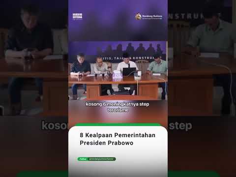 Barisan Oposisi Soroti Delapan Persoalan Pemerintahan Prabowo